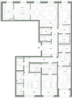 Планировка 4+ комнатной(квартира) площадью 257.83 квадратных метров в “Фамильный дом Люче”