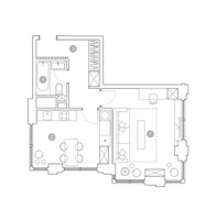 Планировка однокомнатной(квартира) площадью 45.1 квадратных метров в “ЖК ВЭРИ на Миклухо-Маклая”