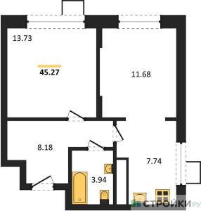 Планировка квартиры, ID 489247