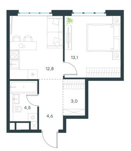 Планировка квартиры, ID 400937
