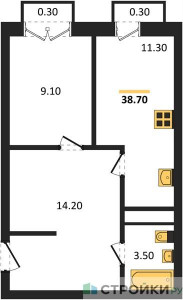 Планировка квартиры, ID 409158