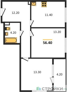 Планировка квартиры, ID 416808