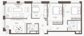 Планировка квартиры 4+ комнат (Квартиры)85.8