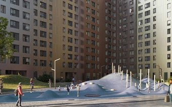 детская площадка ЖК Sky Garden