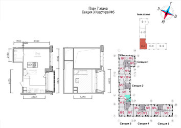 Планировка однокомнатной(квартира) площадью 58.7 квадратных метров в ЖК “ЖК Art (АРТ)”