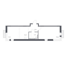 Планировка однокомнатной(квартира) площадью 47.4 квадратных метров в “ЖК Рублевский Квартал”