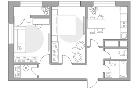 Планировка квартиры, ID 450833