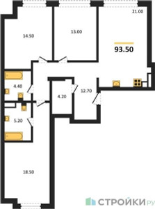 Планировка квартиры, ID 526566