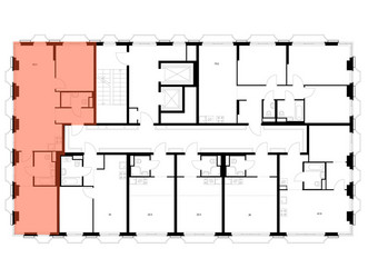 Планировка двухкомнатной(квартира) площадью 66.5 квадратных метров в ЖК “ЖК 2-й Иртышский”