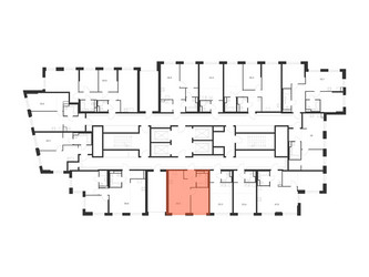 Планировка однокомнатной(квартира) площадью 36.5 квадратных метров в ЖК “ЖК 2-й Иртышский”
