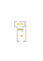 Планировка студии(квартира) площадью 28.49 квадратных метров в “ЖК Радость (Радумля Парк)”