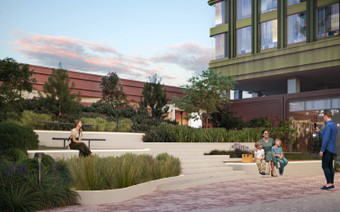 Двор в ЖК “ULTIMAcity”