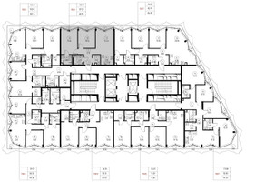 Планировка двухкомнатной(квартира) площадью 60.5 квадратных метров в “Дом премиум-класса МИРА”