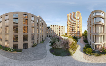 Двор в ЖК "Садовническая 69"