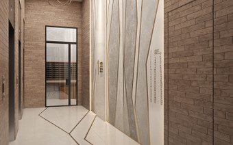 Зона ожидания лифтов