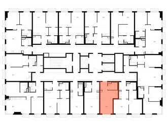 Планировка студии(квартира) площадью 22.6 квадратных метров в ЖК “ЖК 2-й Иртышский”