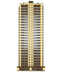 Планировка однокомнатной(квартира) площадью 36.55 квадратных метров в ЖК “ЖК Московский (Красная Горка-2)”