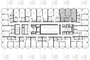 Планировка двухкомнатной(квартира) площадью 64.5 квадратных метров в “Дом премиум-класса МИРА”