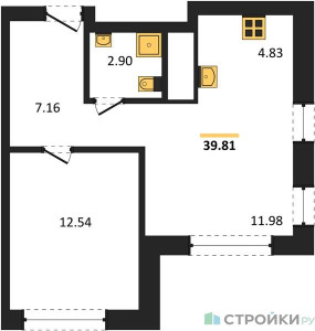 Планировка квартиры, ID 429186