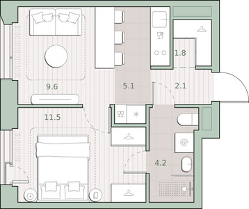 Планировка квартиры, ID 531864