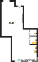 Планировка двухкомнатной(квартира) площадью 99.11 квадратных метров в “ЖК Парк Апрель”