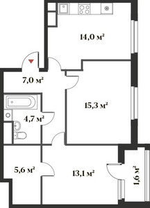 Планировка квартиры, ID 538168