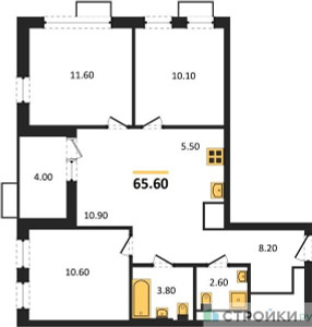 Планировка квартиры, ID 214869