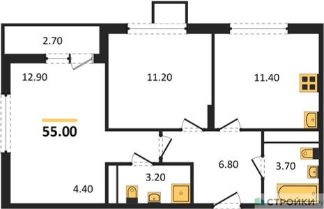 Планировка квартиры, ID 142737