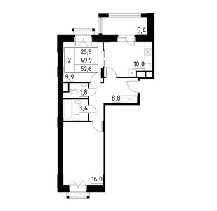 Планировка квартиры, ID 202628