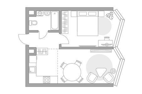 Планировка квартиры, ID 486936