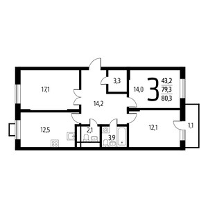 Планировка квартиры, ID 550363