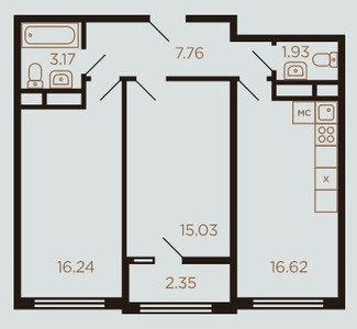 Планировка квартиры, ID 26760