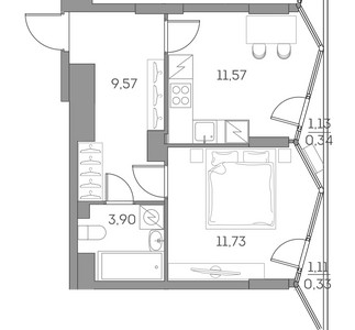 Планировка квартиры, ID 531314