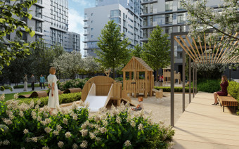 Детская площадка в ЖК "Детали"