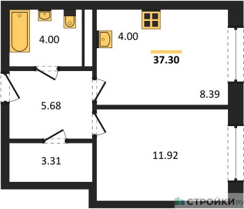 Планировка квартиры, ID 342509