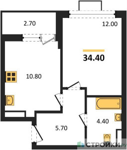 Планировка квартиры, ID 269090