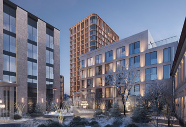 Планировка двухкомнатной(квартира) площадью 128 квадратных метров в ЖК “Клубный квартал Садовническая 69”