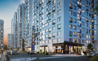 фото ЖК Белые Ночи со стороны улицы