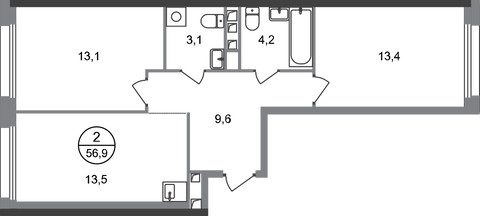 Планировка квартиры, ID 339969
