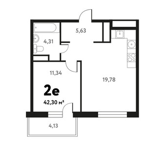 Планировка квартиры, ID 316912