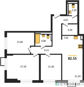 Планировка квартиры, ID 139508