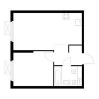 Планировка однокомнатной(квартира) площадью 39.3 квадратных метров в “ЖК Люблинский парк”