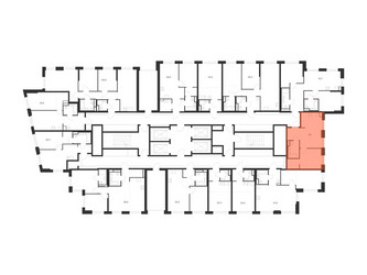Планировка однокомнатной(квартира) площадью 38 квадратных метров в ЖК “ЖК 2-й Иртышский”