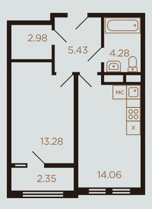 Планировка квартиры, ID 399755