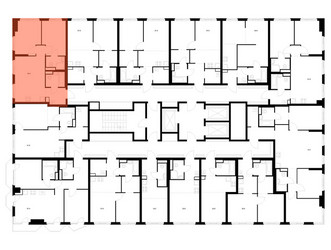 Планировка двухкомнатной(квартира) площадью 49.4 квадратных метров в ЖК “ЖК 2-й Иртышский”