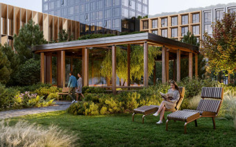 Озеленение в ЖК "Веер"