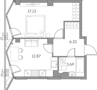 Планировка квартиры, ID 531366