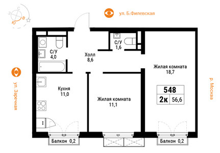 Планировка квартиры, ID 190407
