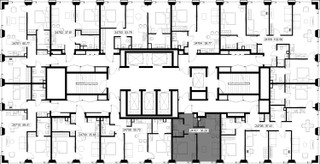 Планировка однокомнатной(квартира) площадью 36.3 квадратных метров в “ЖК SET (Сет)”