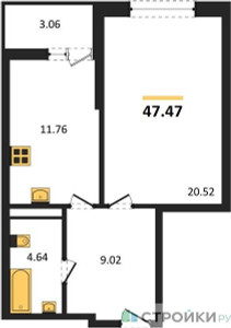 Планировка квартиры, ID 543593